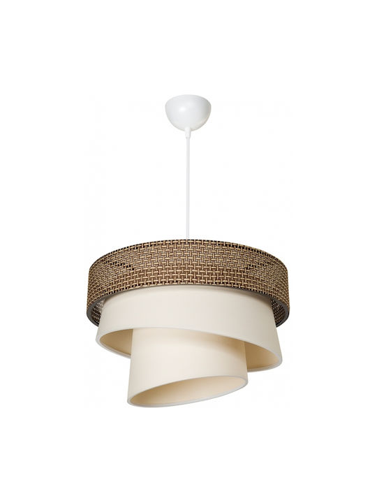 GloboStar Pendant Light Brown with Socket E27 38x38x95cm