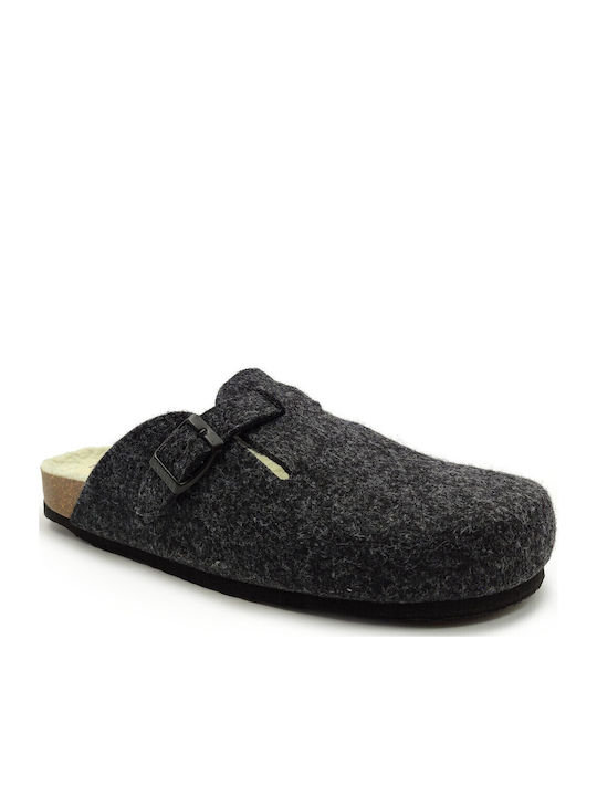 Anatomical Leather Women's Slippers Black