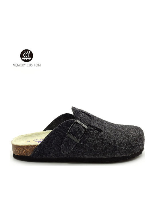 Anatomical Leather Women's Slippers Black