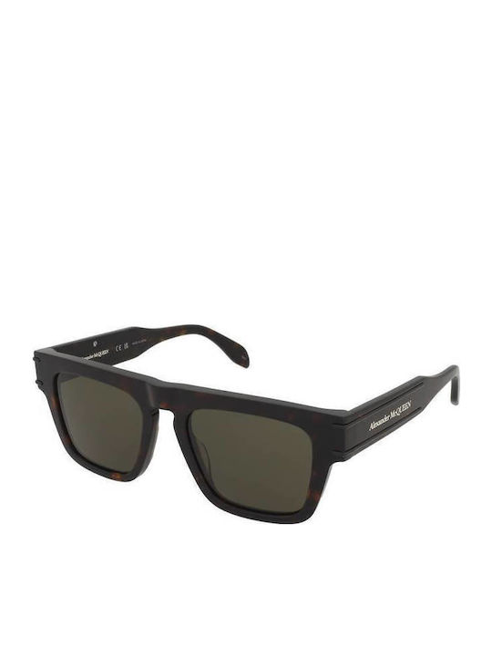 Alexander McQueen Γυαλιά Ηλίου Καφέ με Κοκκάλινο Σκελετό Alexander McQueen Γυαλιά Ηλίου Καφέ με Κοκκάλινο Σκελετό