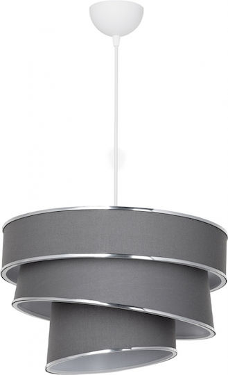 GloboStar Siera Lustră Gri cu Dulie E27 38x38x95cm.
