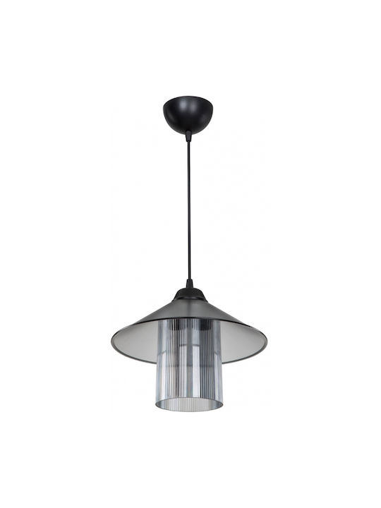 GloboStar Pendant Light Black Bell with Socket E27 25.5x25.5x90cm