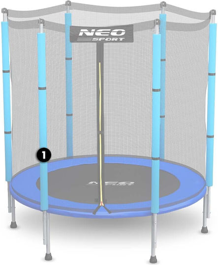 Lower Pole Trampoline Outer Net 4.5 Ft Blue Neo-sport