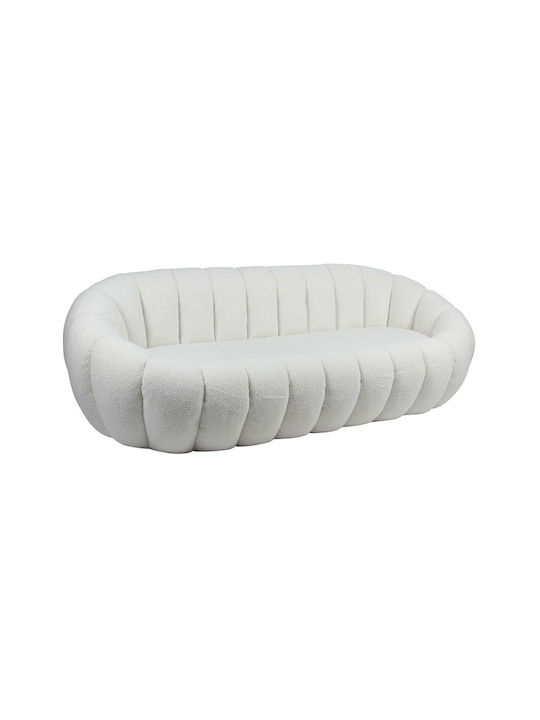 Woodwell Beverly Dreisitzer Sofa Weiß 199x96x62cm E7162,1