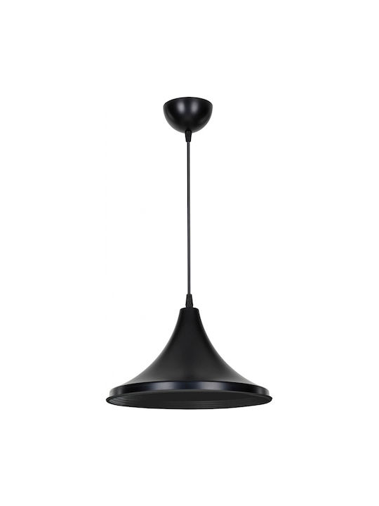 GloboStar Pendant Light Black Bell with Socket E27 29.5x29.5x90cm