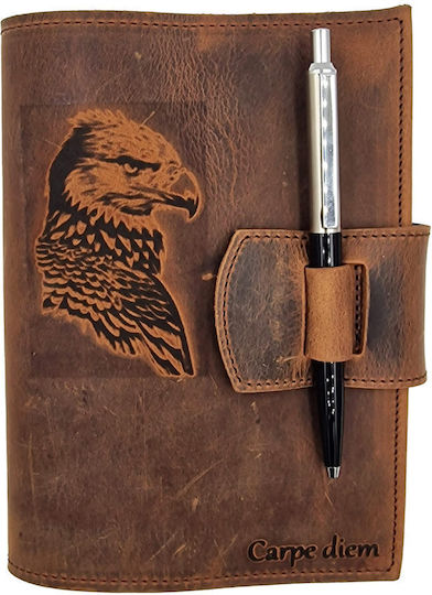 ByLeather Daily Agendas 2026 Brown Leather 14x22cm
