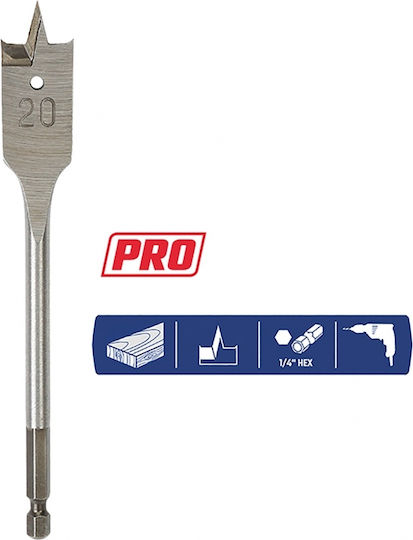 WorkPro Feather Drill for Wood 28x152mm