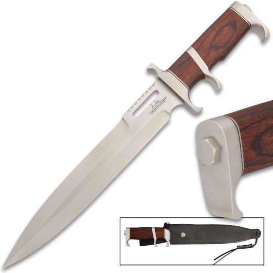 United Cutlery Gil Hibben Bloodwood Μαχαίρι Καφέ σε Δερμάτινη Θήκη