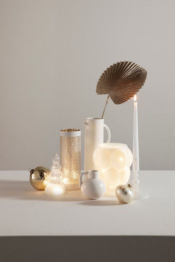Bizzotto Decorative Vase Elsy White 10x9.7x10.5cm