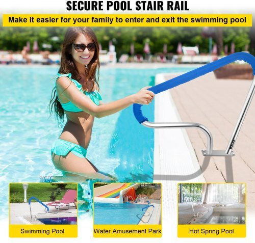 Vevor Pool Handle made of Stainless Steel 99.06x81.28cm Blue