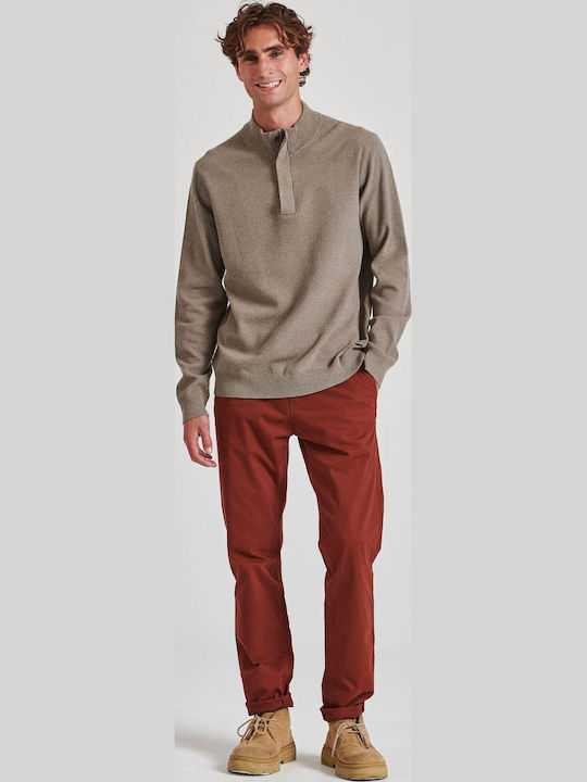Langarmbluse Beige