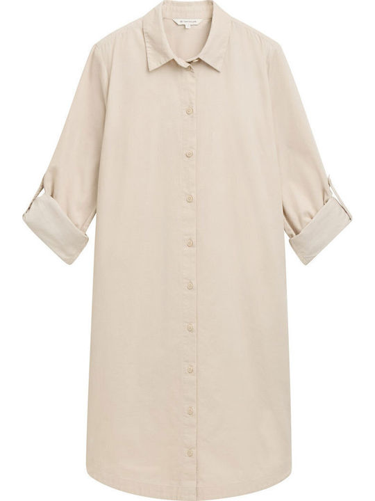 Seam Dress Dusty Beige