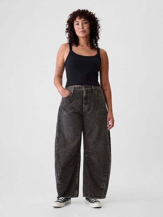 Ψηλόμεσο Γυναικείο Jean Παντελόνι Black