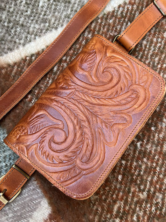 Leather Waist Bag Brown