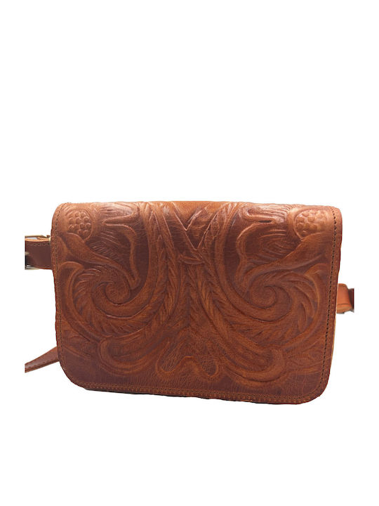 Leather Waist Bag Brown
