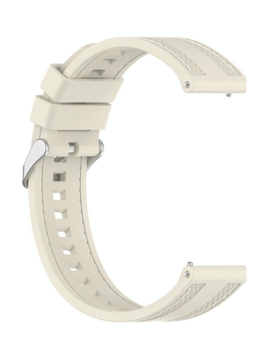 Rubber Strap Beige 22mm