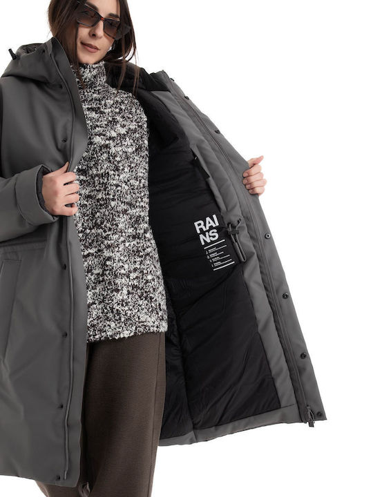 Askim Women's Long Lifestyle Jacket for Winter Grey