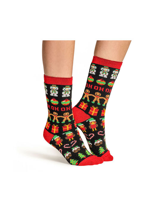 Heat Holders Women's Christmas Socks Black