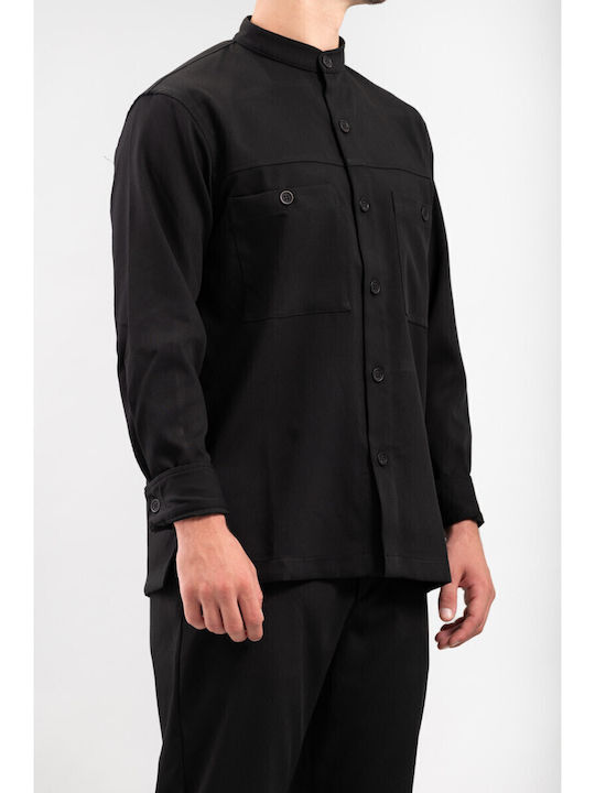 Μακρυμάνικo Overshirt Black 300-2425-TORINO