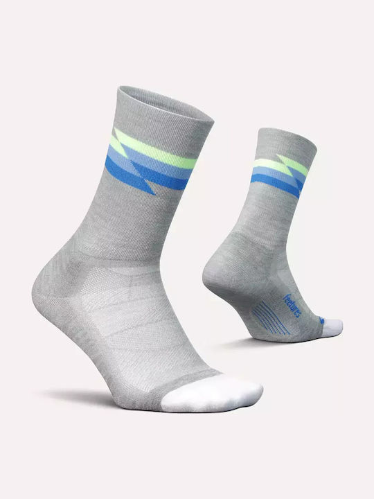 Feetures Elite Light Cushion Mini Athletic Socks Gray