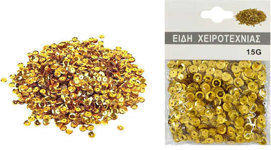 Cosmofan Kunststoff Perlenstickerei Gold 15gr