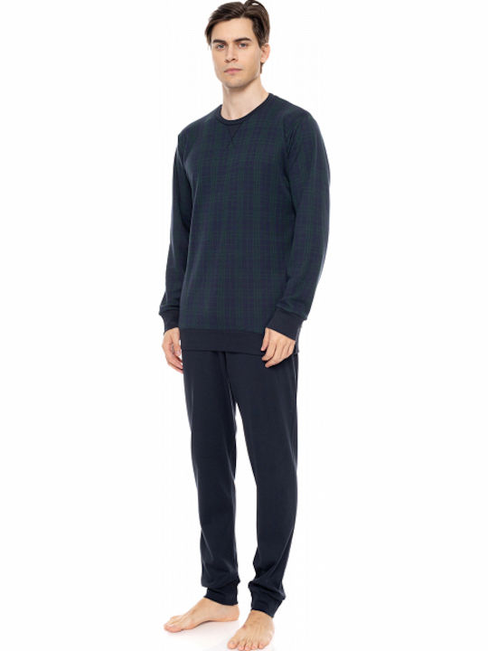 Ulisse Men's Winter Pajamas Set Blue
