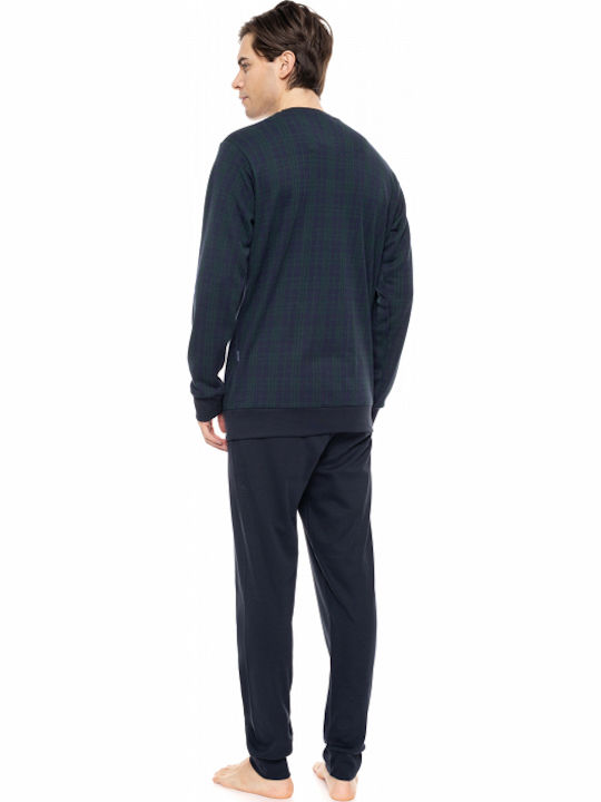 Ulisse Men's Winter Pajamas Set Blue