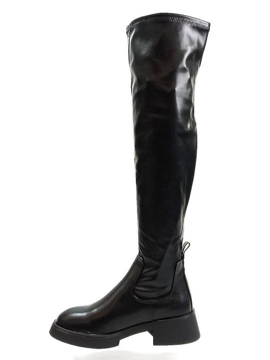 Alta Moda Women's Boots Over the Knee Black