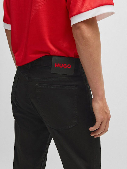 708 Men's Elastic Jeans Pants with Slim Fit Black