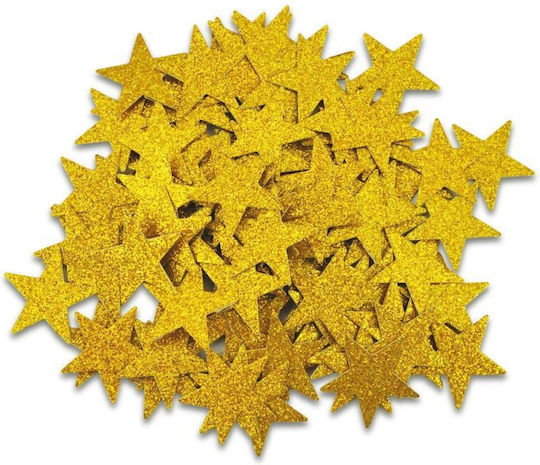 Meyco Stars Christmas Confetti 100pcs in Gold color