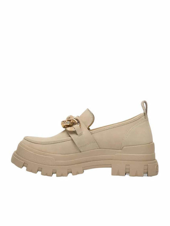 Buffalo Women's Loafers in Beige Color