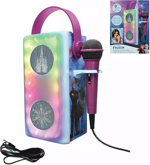 Lexibook Ηχείο Karaoke με Ενσύρματo Μικρόφωνο και Εφέ Φωτισμού Disney Frozen BTP185FZZ Πολύχρωμο