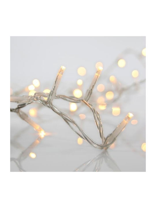 144 Lights LED 3m. x 60cm Warm White type Rain 1pcs