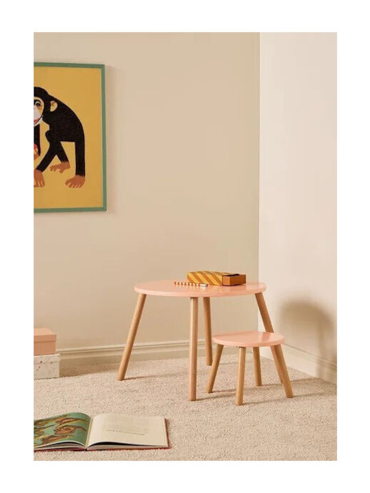 Kinder Tischset mit Stühlen aus Holz Orange Kids Concept