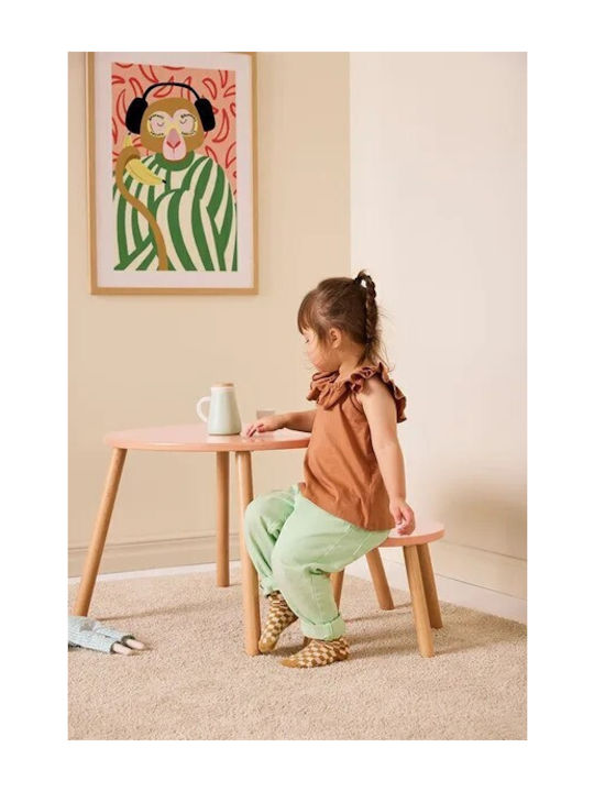 Kinder Tischset mit Stühlen aus Holz Orange Kids Concept