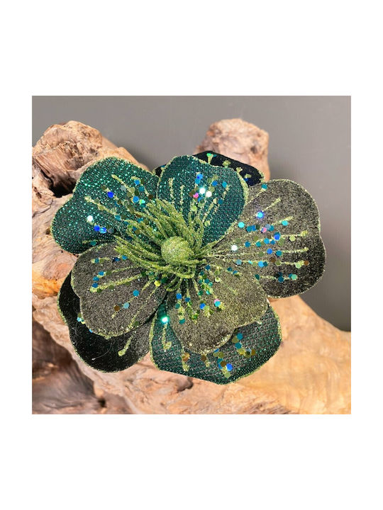 Hängender Weihnachtsbaumschmuck Blume Grün