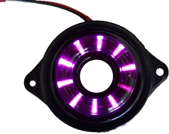 Rotating Side Marker Volume Light Violet 10 LED 12V & 24V