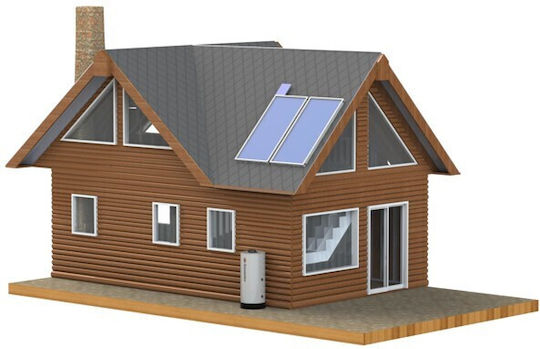 Sammler Σύστημα Βεβιασμένης Κυκλοφορίας 300lt/5m² Glass με δύο Εναλλάκτες για Αντλίες Θερμότητας Τριπλής Ενέργειας