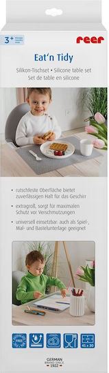 Plate Holder Non-slip Babies Made Heat-resistant Silicone 41.5 X 30 Cm Reer Eat'n Tidy 25021