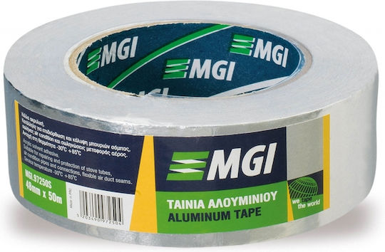 Bandă adezivă pentru țevi din aluminiu 48mm X 50m Argintiu 97250s Mgi Bandă adezivă pentru țevi din aluminiu 48mm X 50m Argintiu 97250s Mgi
