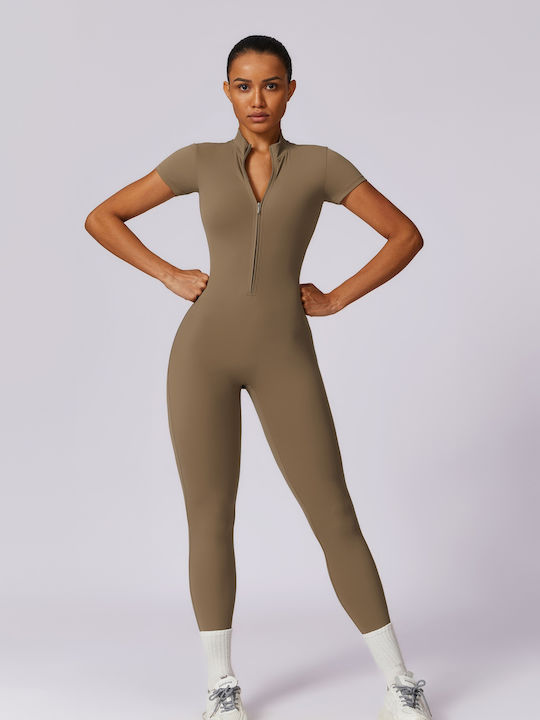 Amor Amor Women's One-piece Suit Khaki