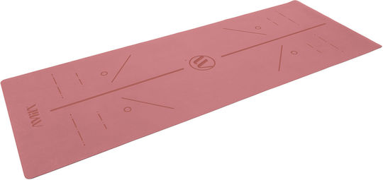 AMILA Exercise Mat Pink with Carry Strap (183x65x0.4cm)