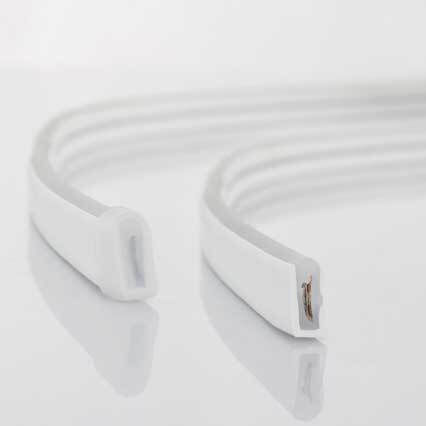 Neon Flex Christmas Light Tube Natural White 220V 720 Light Bulbs Programmable 6m IP67 Slanted Lighting