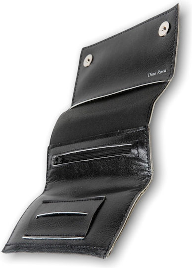 Dino Rossi Lederne Tabaktasche in Schwarz mit magnetischem Verschluss 16x9cm