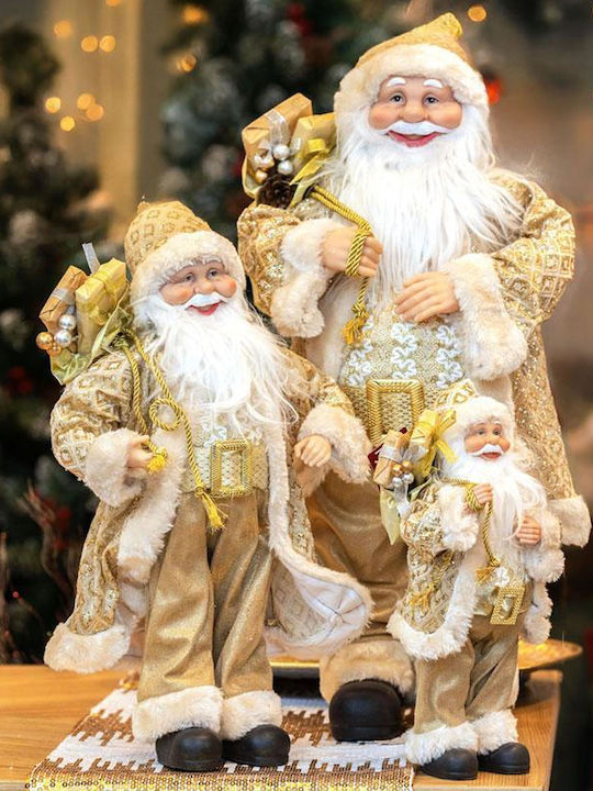Dekorativer Weihnachtsmann Beige