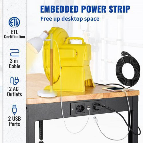 Vevor Πάγκος Εργασίας Αντοχής 900kg 61x97x122cm SMKDJGZTBDLZOCTO9V2