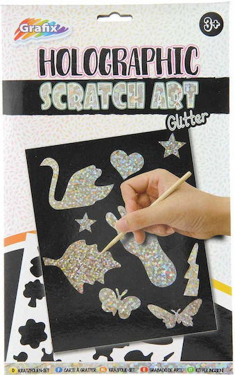 Scratch Art Glitter Α5 Στένσιλ 4φ 220002