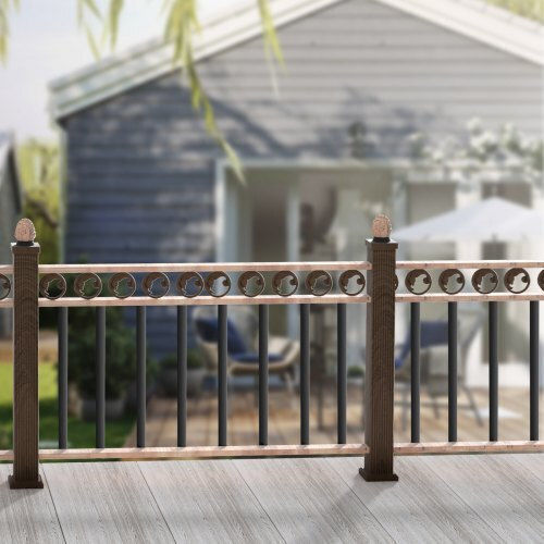 Vevor Μεταλλικά Κάγκελα Σκάλας 51τμχ 29.5''x1'' Αλουμινίου Βίδες Bpklgz51g295rcf96v0