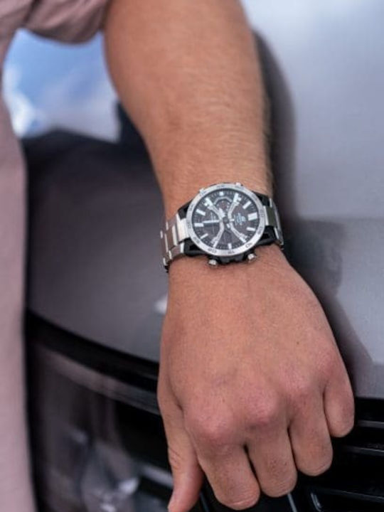 Casio Edifice Ρολόι Μπαταρίας με Μεταλλικό Μπρασελέ Casio Edifice Ρολόι Μπαταρίας με Μεταλλικό Μπρασελέ