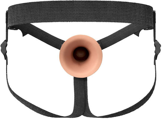 Pipedream Elite Harnașament cu Dildo și Vibrație în Culoare Flesh